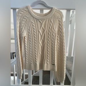 Cream Abercrombie Sweater